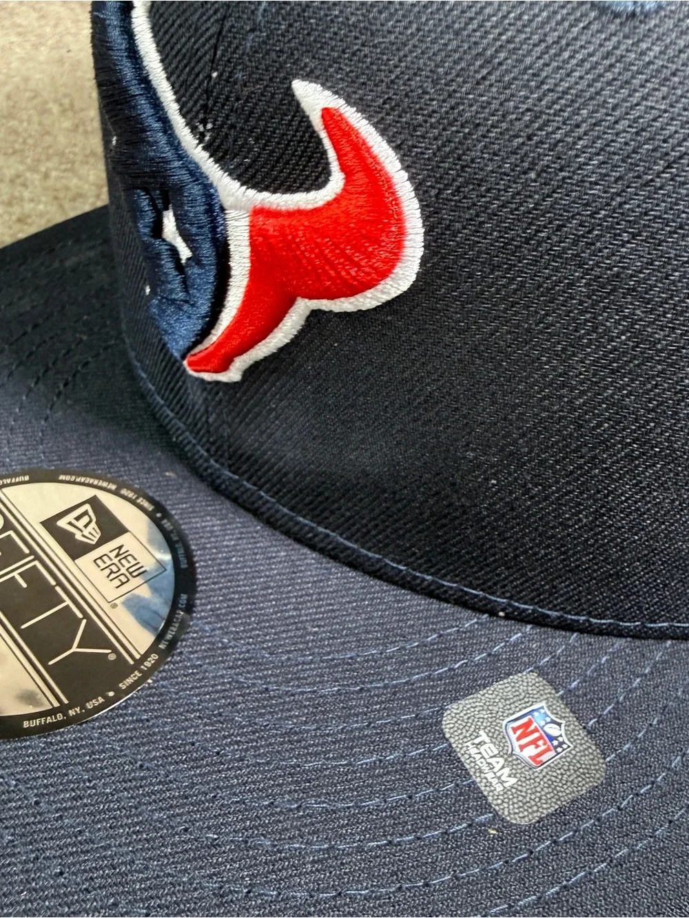 Houston Texans Hat New Era 9Fifty Navy Snapback Flat Bill Basic Essentials NWT